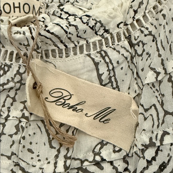 Bohme boho Monochrome Patterned short  jumpsuit size large new with tag - Picture 5 of 7